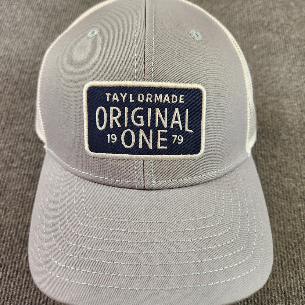 TaylorMade Original One Trucker Hat Snapback Mesh Logo Embroidered Cap